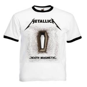 Футболка мужская Metallica - Death Magnetic Ringer белая