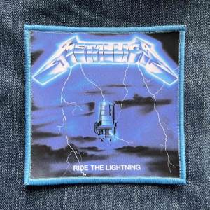 Нашивка Metallica - Ride The Lightning друкована блакитна кайма