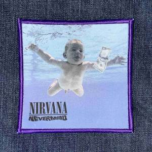 Нашивка Nirvana - Nevermind друкована фіолетова кайма