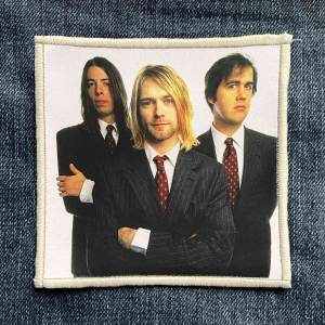 Нашивка Nirvana Band 2 друкована біла кайма
