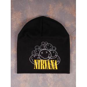 Шапка - бини Nirvana пузыри катаная черная