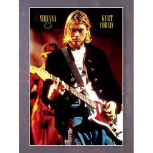 Плакат на баннерной основе Nirvana - Kurt Cobain 4