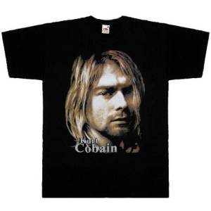 Футболка мужская Nirvana Kurt Cobain подпись