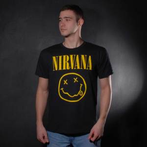 Футболка Nirvana Logo (FOTL) чорна