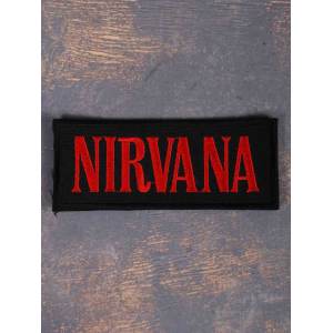Нашивка Nirvana Red Logo вышитая