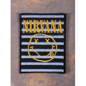 Нашивка Nirvana Smile And Stripes вышитая