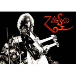 Плакат на баннерной основе Led Zeppelin - Jimmy Page 1