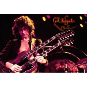 Плакат на баннерной основе Led Zeppelin - Jimmy Page 2