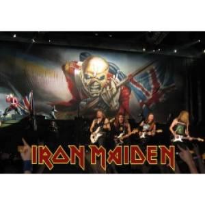 Плакат на баннерной основе Iron Maiden Group 3