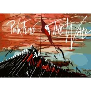Плакат на баннерной основе Pink Floyd - The Wall