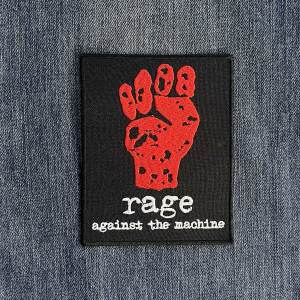 Нашивка Rage Against The Machine Logo W/ Fist вишита