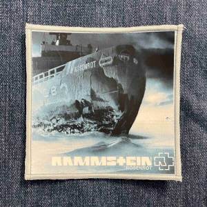 Нашивка Rammstein - Rosenrot друкована біла кайма