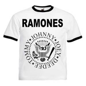 Футболка мужская Ramones Ringer белая