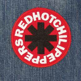 Нашивка Red Hot Chili Peppers вишита червона