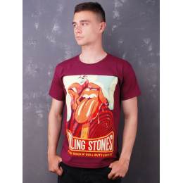 Футболка The Rolling Stones - It's Only Rock 'N Roll But I Like It бордова