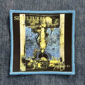 Нашивка Sepultura - Chaos A.D. друкована блакитна кайма