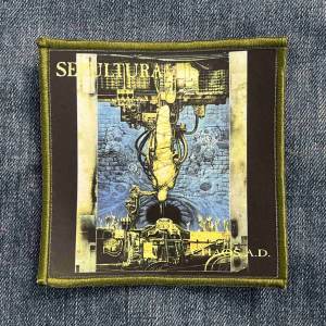 Нашивка Sepultura - Chaos A.D. друкована бронзова кайма