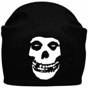Шапка - бини Misfits Skull черная