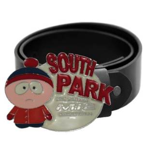 Ремень кожаный South Park Mission Impossible 2 чёрный