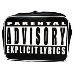Сумка горизонтальна Parental Advisory Explicit Lyrics