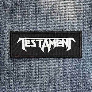 Нашивка Testament White Logo вишита
