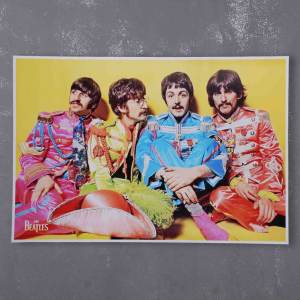Плакат на баннерной основе The Beatles - Sgt. Peppers Lonely Hearts Club Band