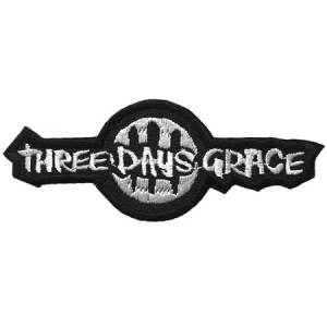 Нашивка Three Days Grace вишита чорна